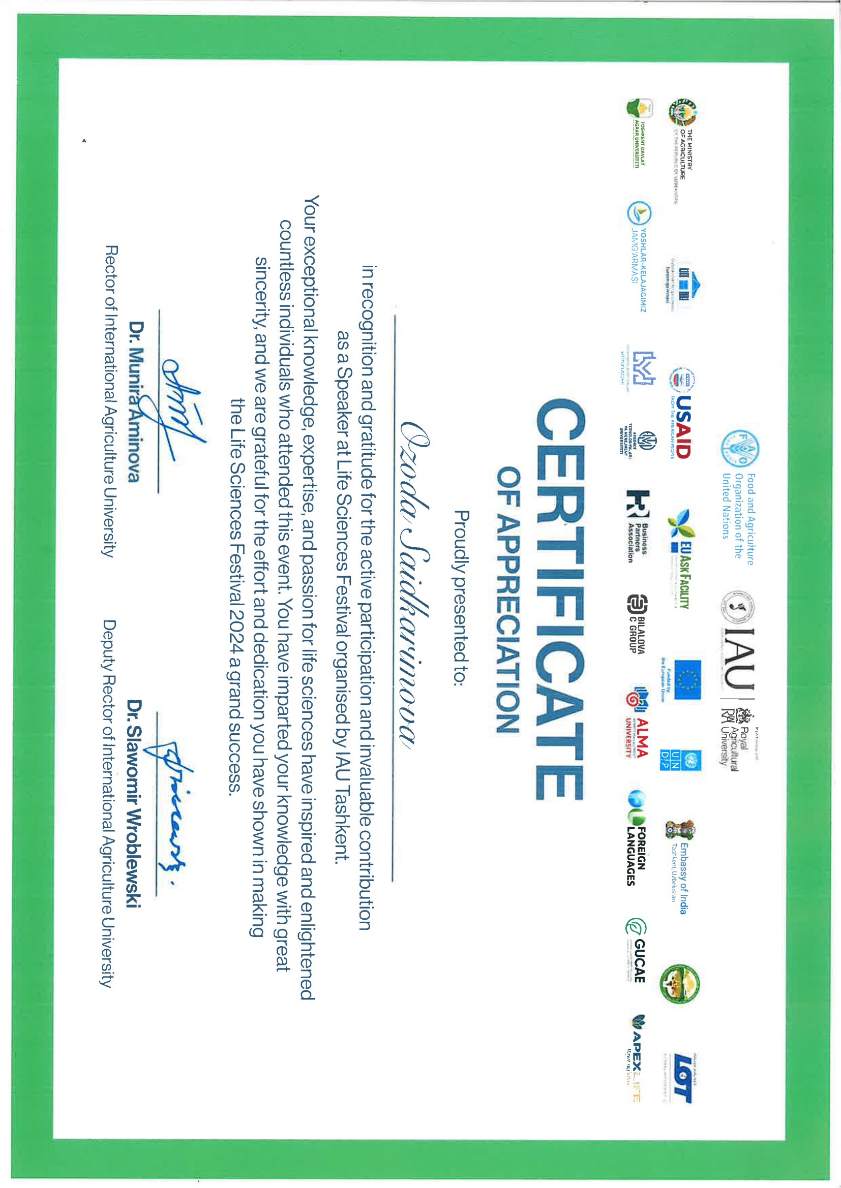 Certificate 5