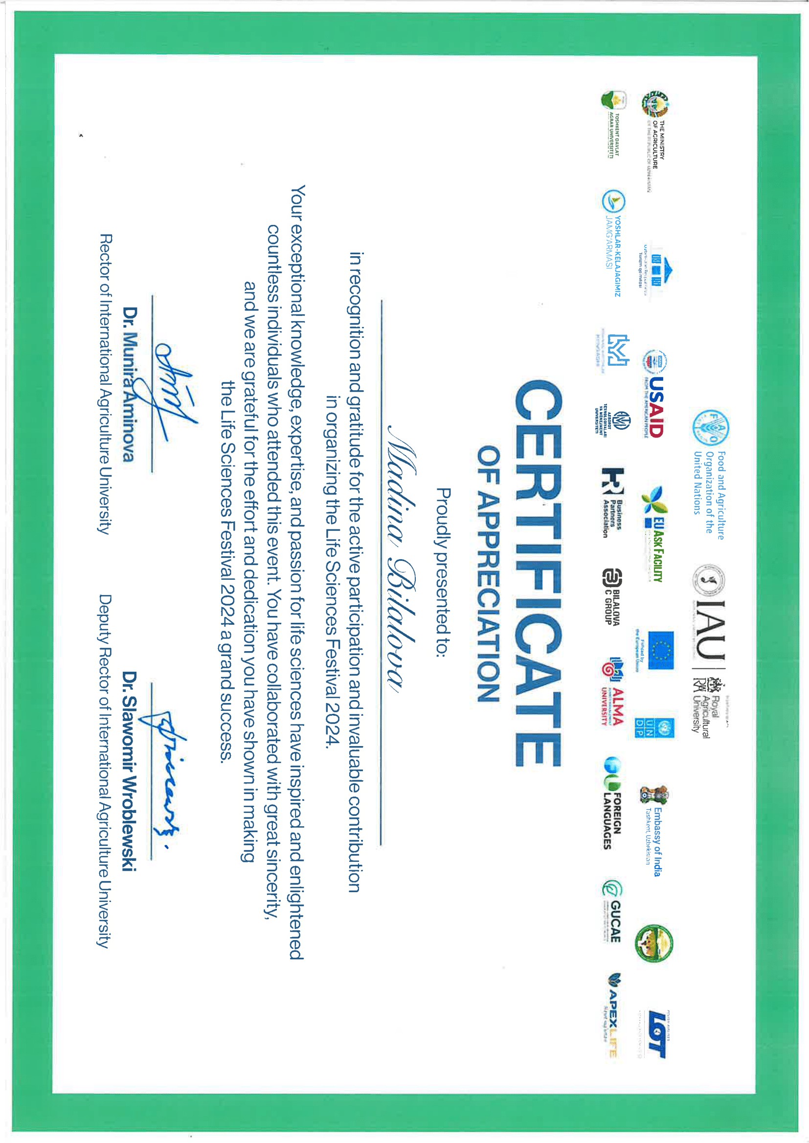 Certificate 6