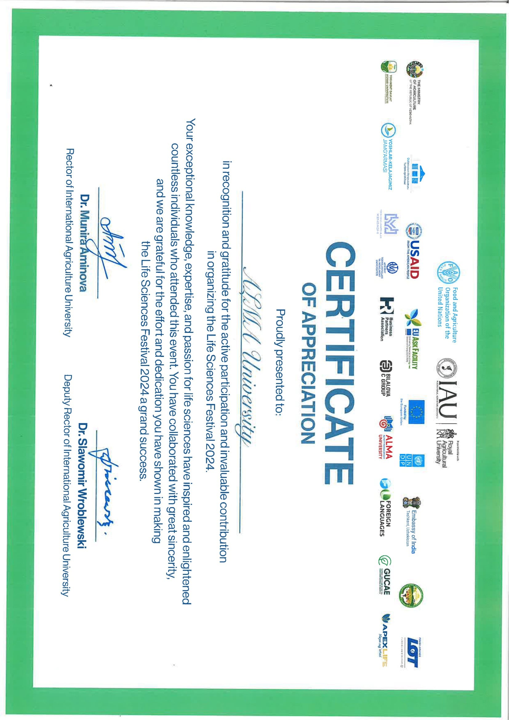Certificate 7