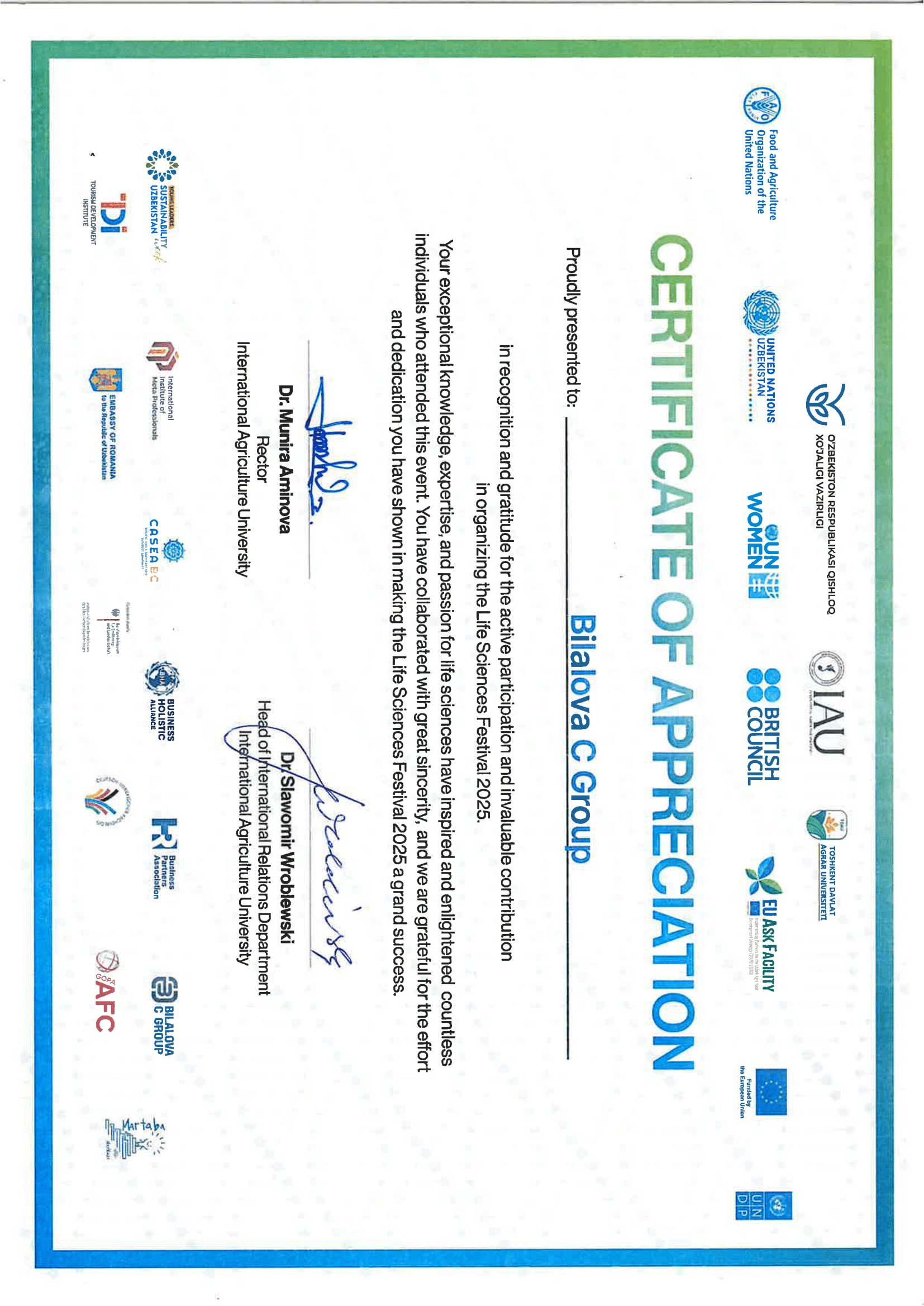 Certificate 11